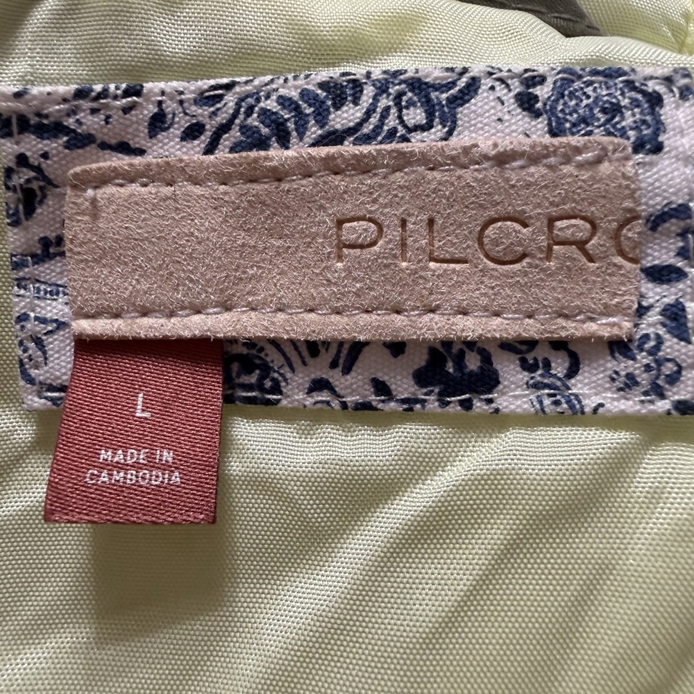 Anthropologie Pilcro Green Swing Puffer Sherpa Jacket Large - Picture 5 of 8